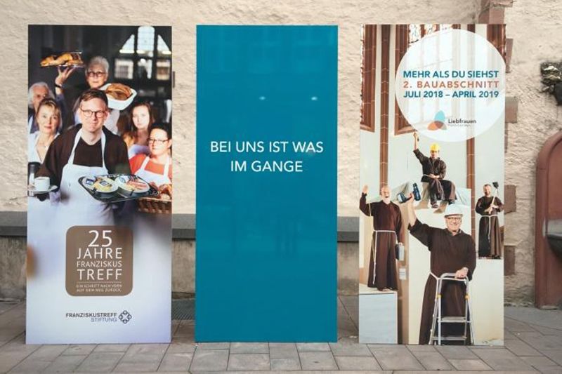 Werbe-Banner des Franziskustreff.